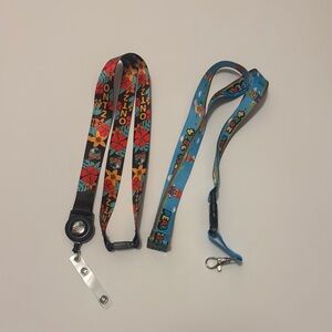 Amazon Floral and Cartoon Lanyard Set